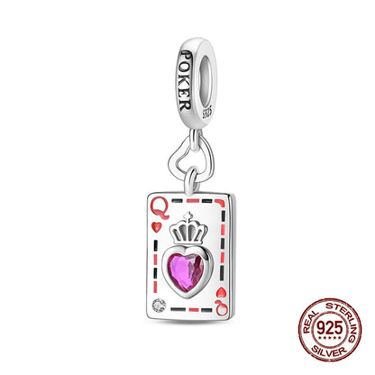 100% 925 Sterling Silver Tarot Collection Pendant DIY Hourglass Beads Fit Pandach Original Bracelet Women Jewelry Birthday Gift