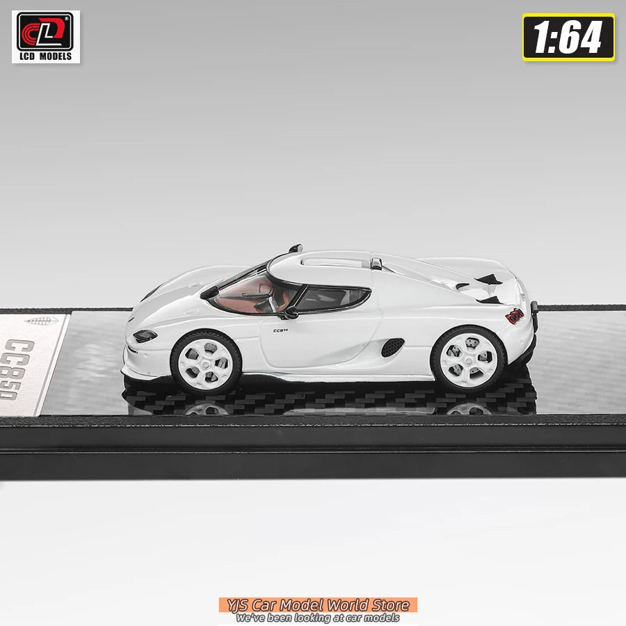 LCD  1:64 scale new Koenigsegg CC850 car model static display piece holiday gift collection