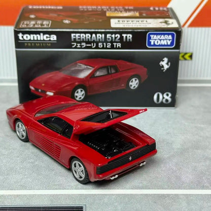 Takara Tomica Premium 08 Ferrari 512 TR Authentic Replica Diecast Car Vintage Supercar Alloy Vehicle Hobby Collectible Ornament