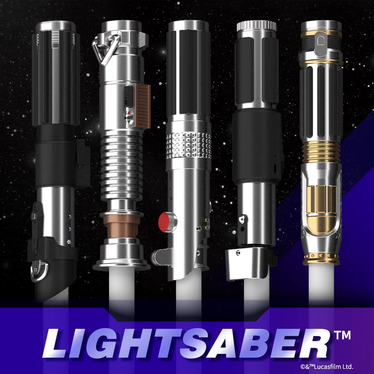 ZD Toys Force Awakens Lightsaber Replica Star Wars Glowing Sound Making Cosplay Prop Collectible Birthday Present For Collectors