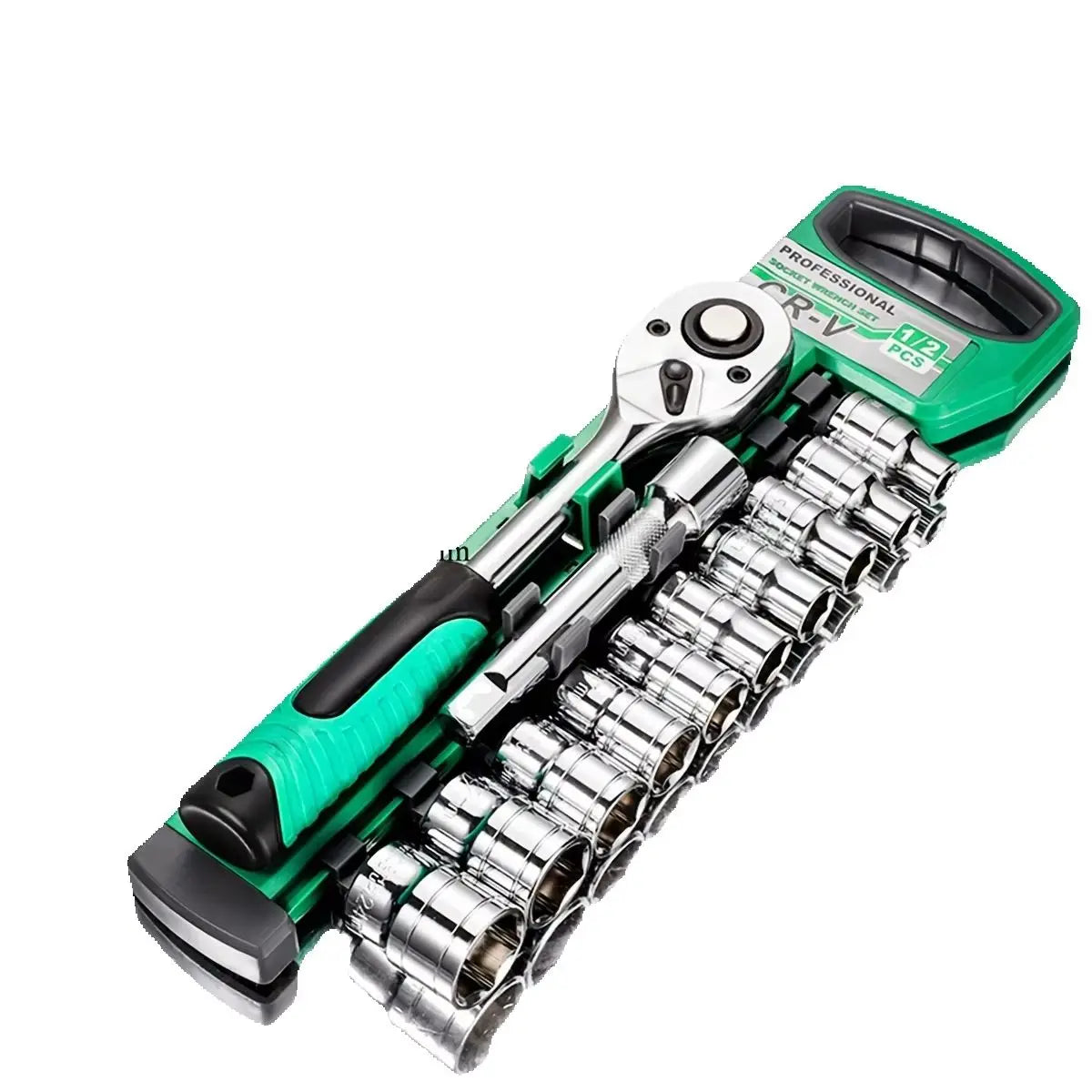 1/2 Ratchet Socket Wrench Set, Quick Release Reversible Ratchet Wrench and Extension Bar, Mechanic Tool Kit