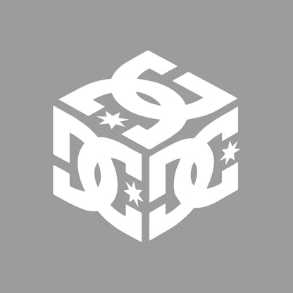 Holographic Geometric Cube Vehicle Body & Window Stickers - Unique Decal to Make Your Car Stand Out with a Modern, Artistic Touc
