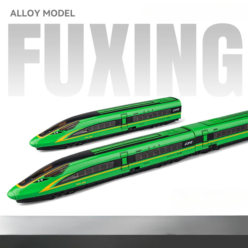 1/87 High Speed Railway Alloy Train Models Car Toys Magnetic Connect Doors Opened Train Model For Hobbyists Hobby Collections