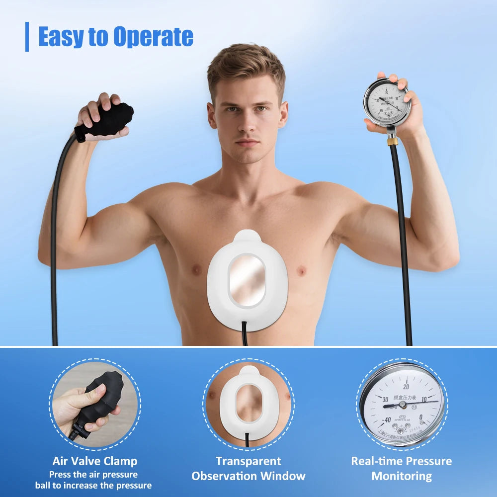 Pectus Excavatum Orthosis Brace, Sternal Depression Support, Thoracic Depression Brace Sunken Sternum Brace for Adults and Child