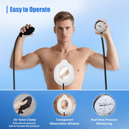 Pectus Excavatum Orthosis Brace, Sternal Depression Support, Thoracic Depression Brace Sunken Sternum Brace for Adults and Child