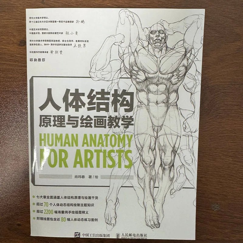 Professional Human Anatomy Drawing Book for Artists Body Structure Principles 80 Pose Guides