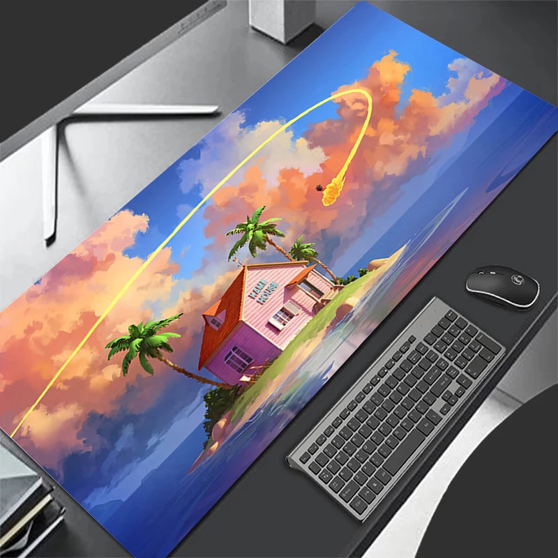 Mouse Pad Gaming Mousepad HD Rubber Extended Desk Mat Non-slip PC Laptop Goku Gamer Accessories Dragon Ball Keyboard Pad Carpet