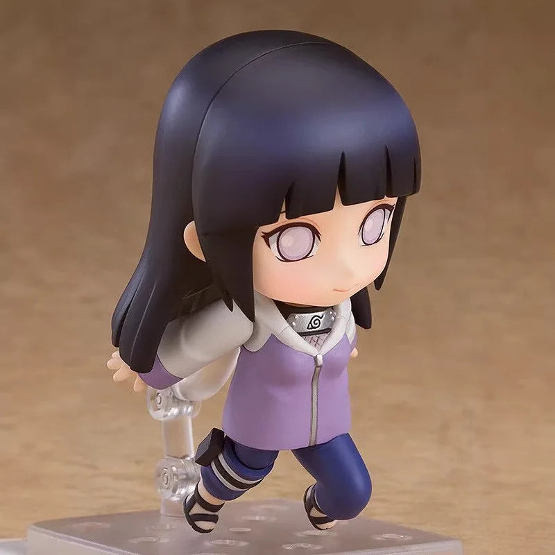Naruto Shippuden Chibi Figure #879 - Hinata Hyuga Action Figure, Swappable Faces Movable Joints Collectible