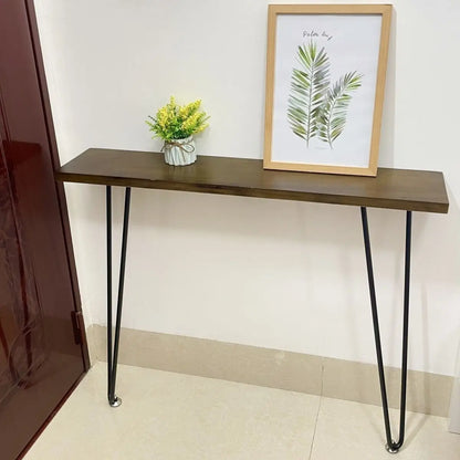 Nordic solid wood entry very narrow table against the wall a few cases wrought iron entry ultra-narrow corridor table
