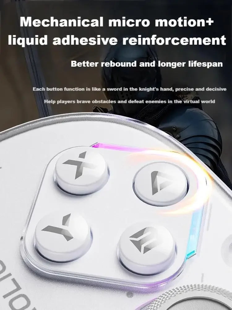 Retro Console Left And Right Aolion J20 Joy-Con Wireless Bluetooth Gamepad for Switch 2/1 PC iOS with Sensory Back Key
