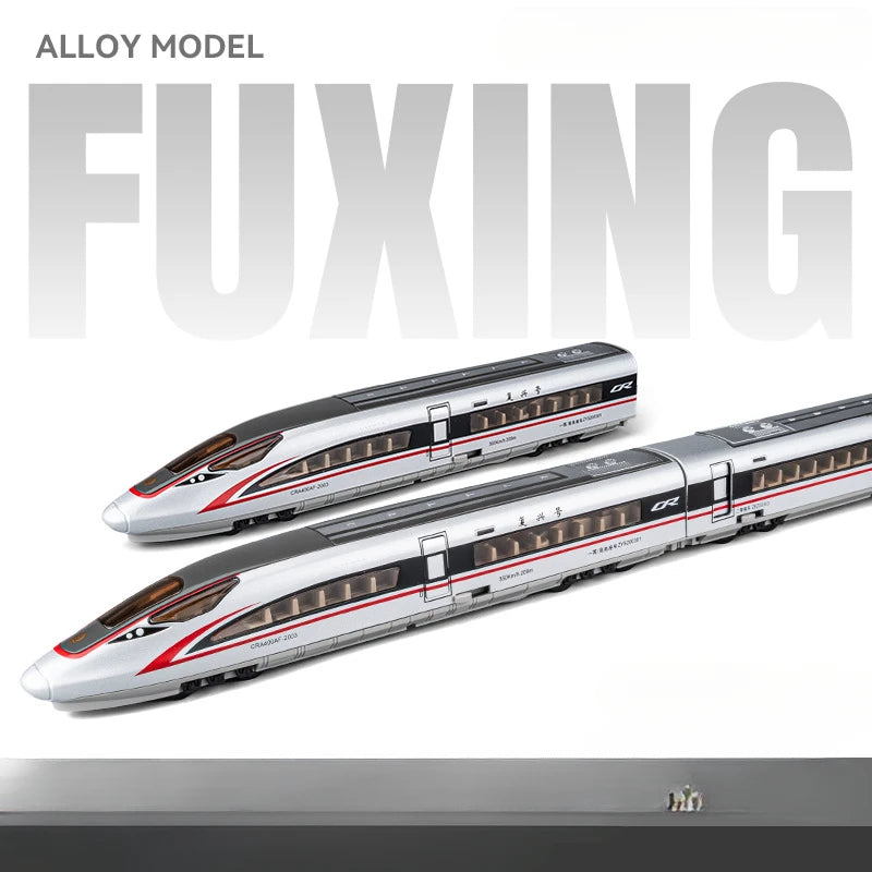 1/87 High Speed Railway Alloy Train Models Car Toys Magnetic Connect Doors Opened Train Model For Hobbyists Hobby Collections