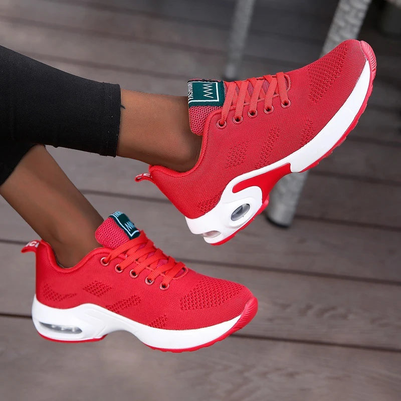 Women Platform Casual Sneakers Shoes Mesh Breathable Running Shoes Chunky Summer Sports Tenis Shoes 2024 Luxury Vulcanize Shoes