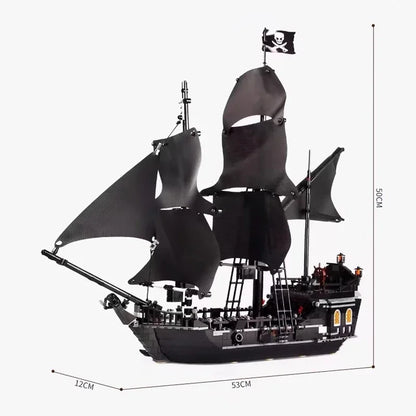 Pirates of the Caribbean Black Pearl Queen Anne's Revenge Ghost Ship Building Block Model 4184 4195 Set
