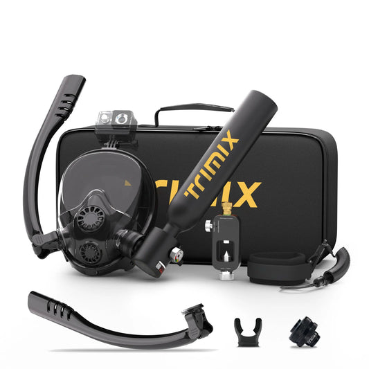 TRIMIX Mini Scuba Lung Tank 0.5L Portable Scuba Diving Equipment Support to 10 Minutes Underwater Breathe Scuba Diving Cylinder