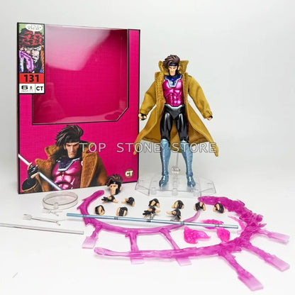 Original Ct Toys Gambit Action Figure Mafex 131 X-Men Wolverine Maf Anime Figurine Model Toy Collectible Doll Ornaments Gifts