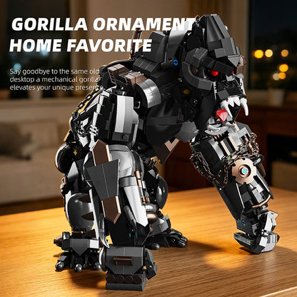 Cyber Mecha Gorilla MOC Building Blocks Giant Robotic Ape Titan Model Kit Mechanical Bricks Toys Gifts Adult Kids Boys 1414pcs