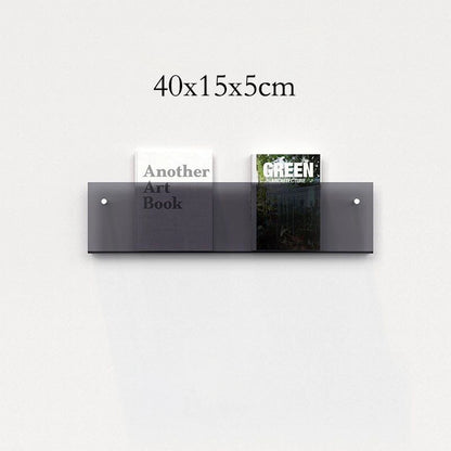 12 Color Acrylic Brochure Holder Wall Mount Magazine Rack Pamphlet Stand Floating Bookshelves Hang Display Literature Organizer