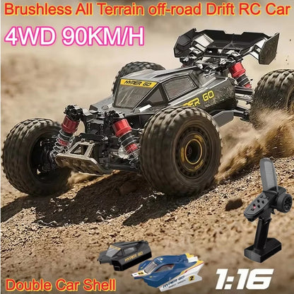 90KM/H Brushless RC Car 4WD Big Electric High Speed Off-Road Climbing Remote Control Drift Car Vehical Truck RC Racing Car Toys