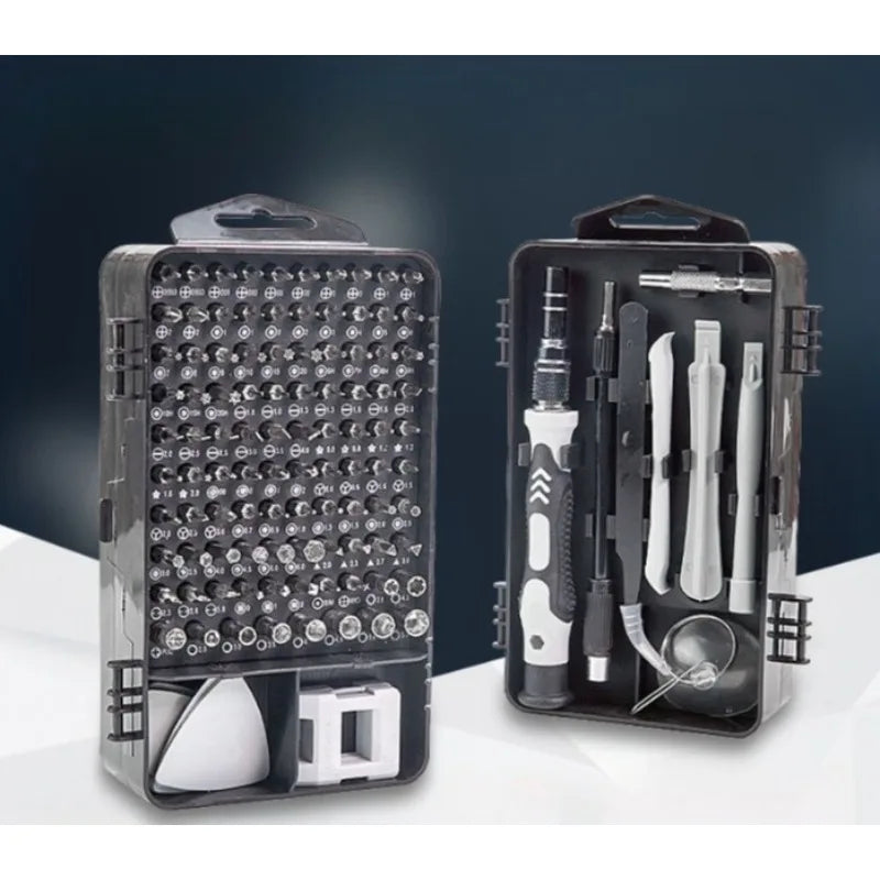 Best-selling screwdriver kit - 115-piece set of heads, tool set, multi-functional screwdriver, precision screwdriver set