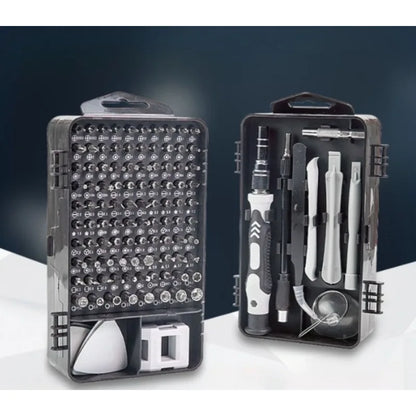 Best-selling screwdriver kit - 115-piece set of heads, tool set, multi-functional screwdriver, precision screwdriver set