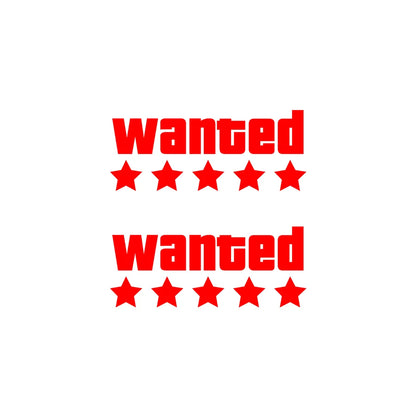 WANTED Motorcycle Sticker Vinyl Waterproof Decal Adaptable Motorcycle / Body / Helmet Motorcycle Decoration Accessories
