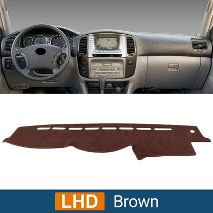 For Toyota Land Cruiser 100 LC100 1998-2003 2004 2005 2006 2007 Car Dashboard Cover Avoid Light Pad Anti-UV Carpet Non-Slip Mats
