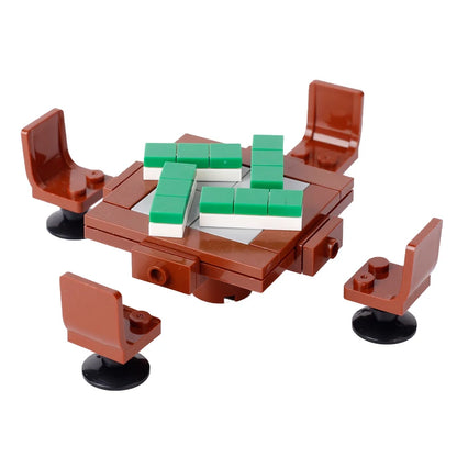 MOC City Supermarket Shop Store Building Blocks Street View Drink Food Vegetable Food Accessories Dessert Blocks Printed Bricks