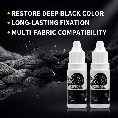 CASHAREYA Black Clothes Dye Powder 2x15g Fabric Dye for Faded Garments for Cotton Fade-Resistant Black Dye for Clothes Tie-Dye