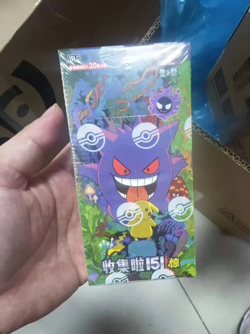 Hot Pkm Cards PTCG Simplified Chinese Zhu Zi Collected 151 Thin/Fat Box Change Series Card Ponyta Gengar Collectible Game Cards