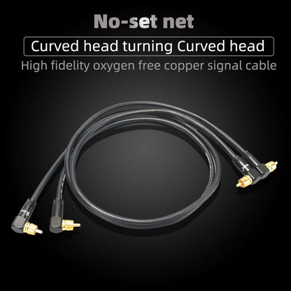 Hi-Fi Fine RCA Cable High Quality 4N OFC HIFI 2RCA-2RCA Male to Male Audio Cable Main Core Independent Shielding One Pair