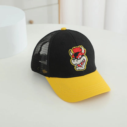 New Mushroom Yoshi Classic Character Baseball Cap Game Merchandise Unisex Adjustable Size Color Blocking Casual Fashion Gift