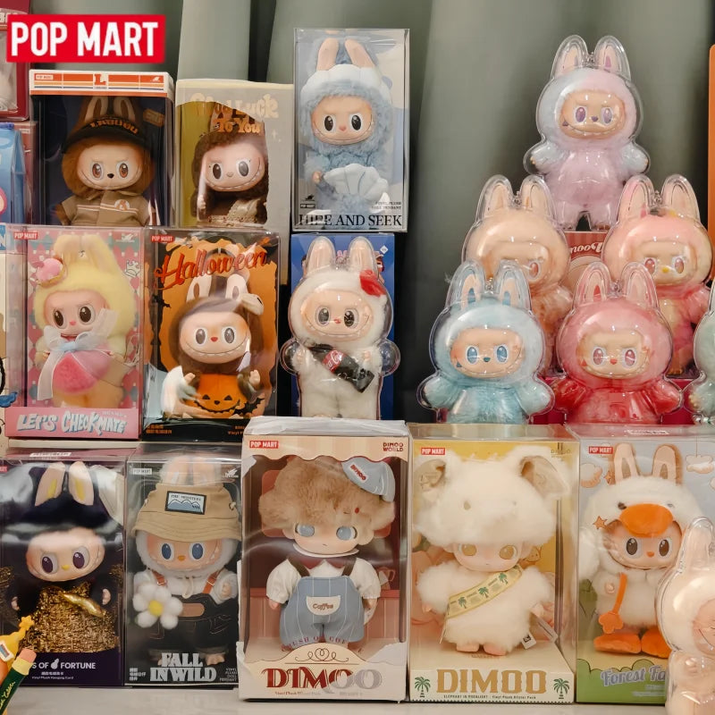 In Stock POPMART Original The Monster Labubu Mokoko Angel Crying Again Blind Box Doll Toys Original Labubu V1 V2 Toys Gifts