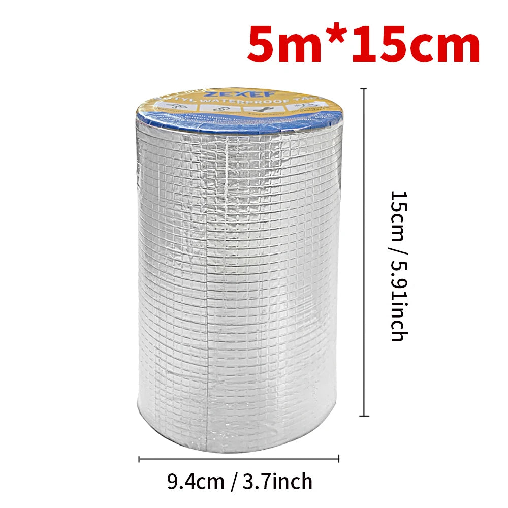 Self-adhesive Butyl Sealing Tapes Waterproof High Temperature Resistance Aluminum Thicken Butyl Tape for Home Car Accessories