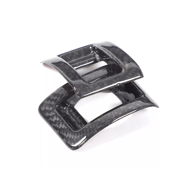 For Nissan GTR R35 2008-2016 Real Carbon Fiber Car Inner Door Lock Buttom Panel Cover Decoration Car Interior Accessories