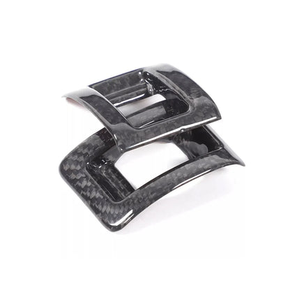 For Nissan GTR R35 2008-2016 Real Carbon Fiber Car Inner Door Lock Buttom Panel Cover Decoration Car Interior Accessories