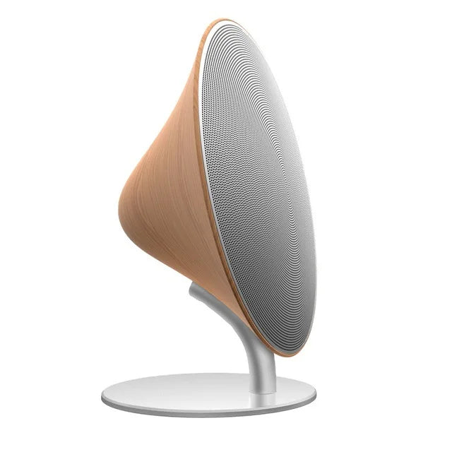 Retro Wireless UFO Wood Speaker Support NFC Touch Surface Subwoofer Home Audio Bluetooth 5.0 Audio Desktop Stereo Speaker