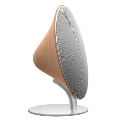 Retro Wireless UFO Wood Speaker Support NFC Touch Surface Subwoofer Home Audio Bluetooth 5.0 Audio Desktop Stereo Speaker