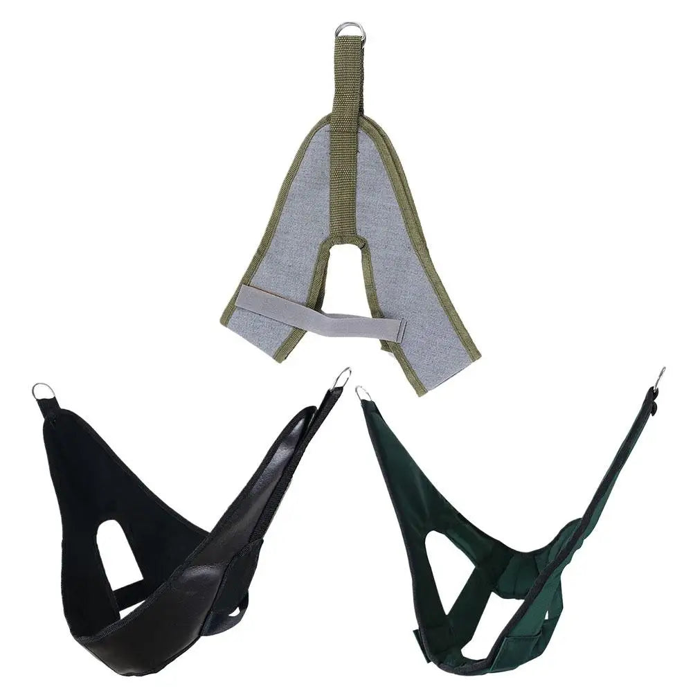 Over Door Hanging Neck Traction Kit Cushion Belt Brace Adjustable Cervical Correction Stretcher Back Head Massager