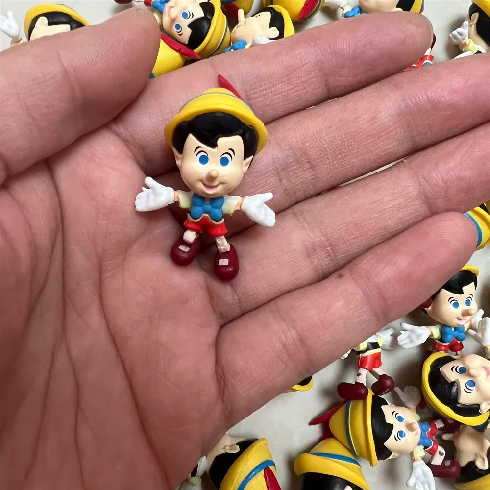 Disney original 100th Mini Figureines Bottle Toy  Princess Series Villain Series Figurine Toy Model For Kids Gifts