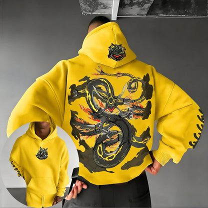 2026 Pokémon Handheld Game Rayquaza Printed Cotton Hoodie Spring/summer New Harajuku Unisex Loose Casual Y2K Parent-child Top