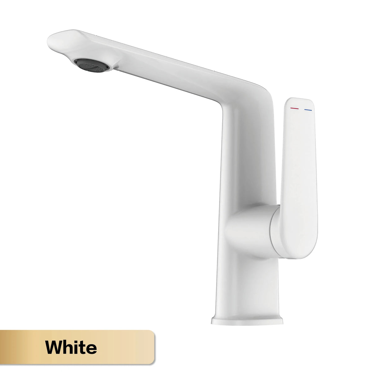 AITANA Luxury Chromium Brass Bathroom Faucet with Simple Design, Single Handle Cold and Hot Dual Control, 2-Function Basin Tap