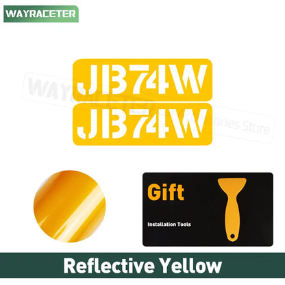 Reflective Door Side Fender Sticker Bonnet Door Window Trunk Body Vinyl Decal For Suzuki Jimny JB74 2018+ 2023 2024 Accessories