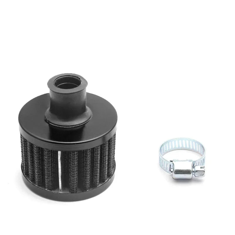 R-EP Car Air Filter 12mm 25mm for Motorcycle Cold Air Intake High Flow Crankcase Vent Cover Mini Breather Filters Universal