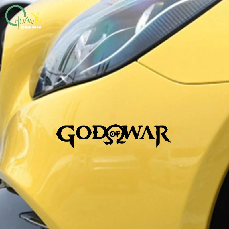 God of War Game Logo Car Stickers Personality Decal Sunscreen Die Cut Refrigerator Helmet Car Accessories