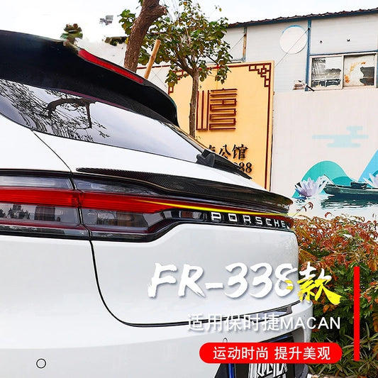 FOR Porsche Macan Gts Car Spoiler Macan Turbo Rear Tail Light Decorative Parts Real Carbon Fiber Spoiler 2018-2020