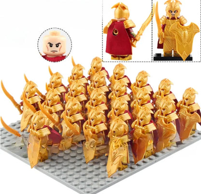 21PCS Medieval Ancient Roman Warrior Series Spartan 300 Warrior Children's Building Block Toys DIY Micro Scene Ornaments
