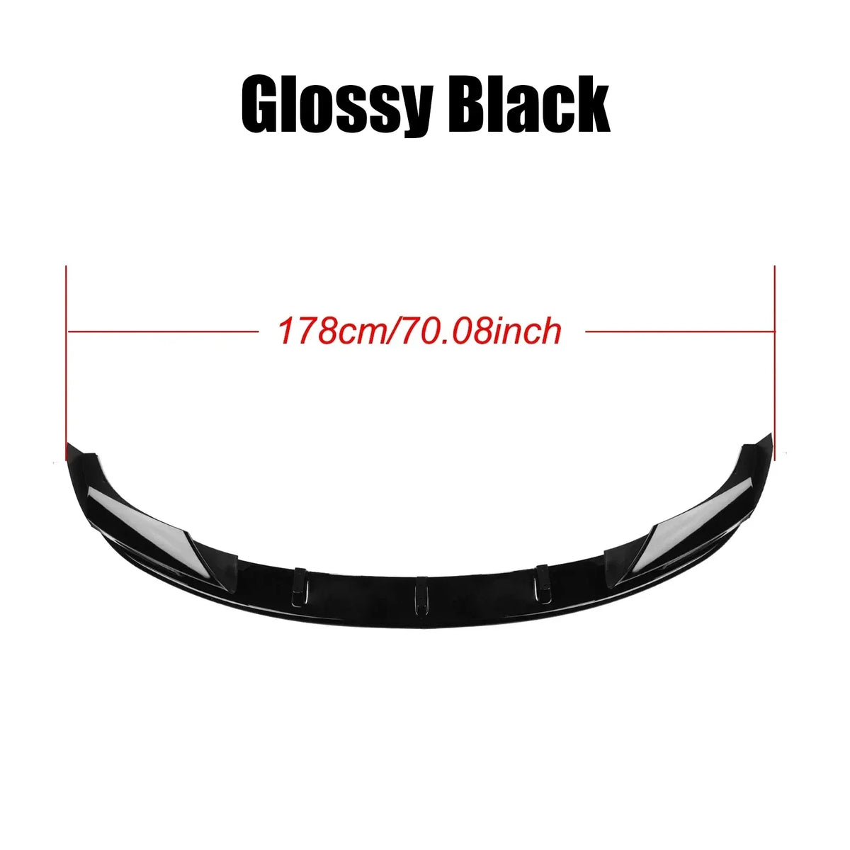 Front Bumper Lip Spoiler Splitter Lower Air Vent Corner Side Splitter Cover For BMW F10 M5 2012-2016 Carbon Look Glossy Black
