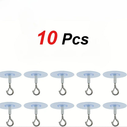 5/10 PCS Non Perforated Adhesive Ceiling Hooks Suitable for Hanging Lamps Plants for Mobile Curtains Multifunctional Hooks