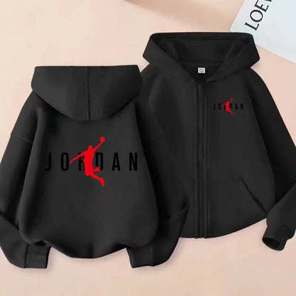 Children's Zipper Style Hoodie Sweatshirt Fashion Idol Star Charming Coat Boys Girls 3-12Yrs Casual Sports Cardigan Gift