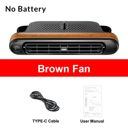 Car Seat Backrest Cooling Fan 3 Speed Adjustable USB Charged Independent Switch Reversible Mount Cool  Air for Rear Seats Fan
